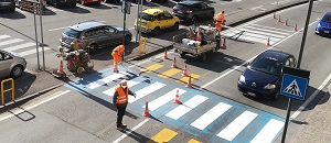Manutenzione ordinaria della segnaletica stradale orizzontale. divieto di sosta in diverse aree di parcheggio i giorni 19 e 20 aprile 2021