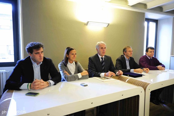 un'immagine della conferenza stampa che si è tenuta a Iseo lunedì 2 dicembre 2013 (Ph. Sbardolini)